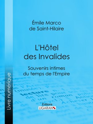 cover image of L'Hôtel des Invalides